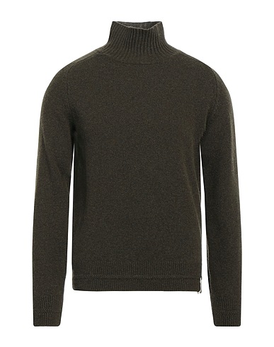 BROOKSFIELD Rollkragenpullover Militärgrün 100% Schurwolle