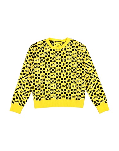 OFF-WHITE™ KIDS Sweater Yellow 100% Cotton