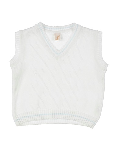 TENEREZZE Sleeveless sweater White 100% Cotton