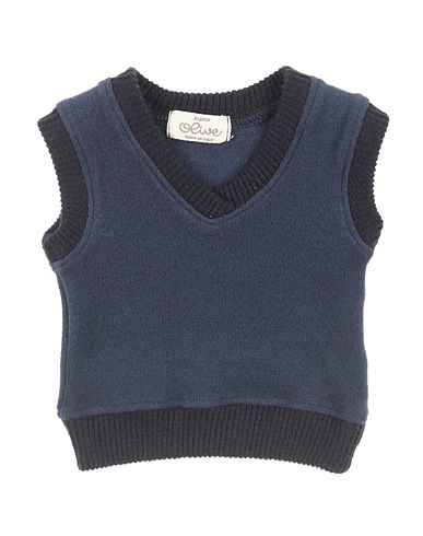 OLIVE by SISCO Sleeveless sweater Midnight blue 48% Cotton, 48% Polyester, 4% Elastane