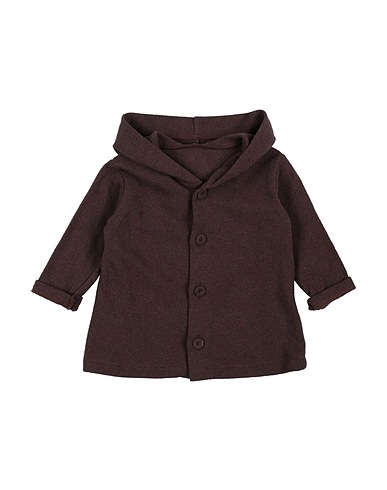 NOT ONLY MONDAY Cardigan Chocolate brown 70% Cotton, 20% Acrylic, 10% Synthetic fibers