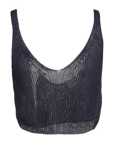 P.A.R.O.S.H. Cropped Top Marineblau 100% Viskose
