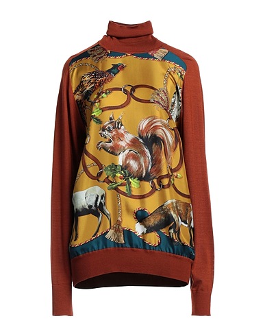 DOLCE&GABBANA Cashmere jumper Brown 60% Cashmere, 40% Silk