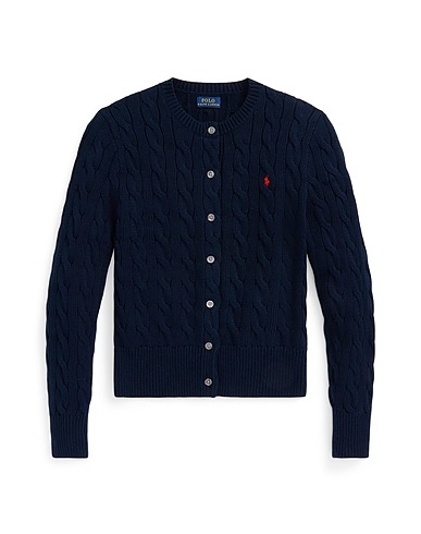 POLO RALPH LAUREN Cardigan Midnight blue 100% Cotton