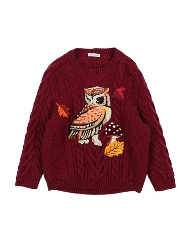DOLCE&GABBANA Jumper Burgundy 100% Virgin Wool