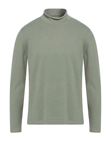 04651/A TRIP IN A BAG Polo neck Military green 85% Cotton, 15% Wool
