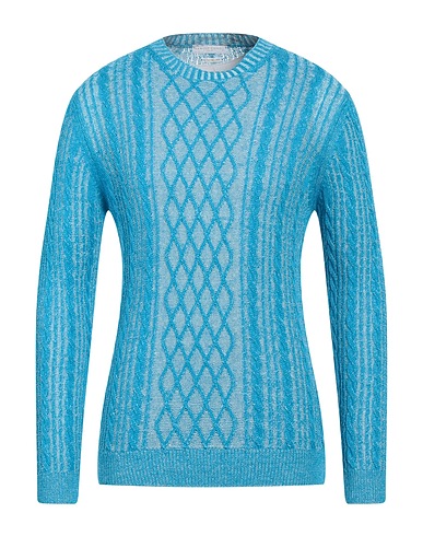 DANIELE FIESOLI Jumper Azure 65% Linen, 35% Organic cotton
