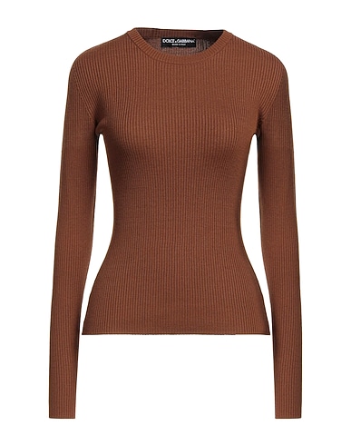 DOLCE&GABBANA Sweater Brown 100% Virgin Wool
