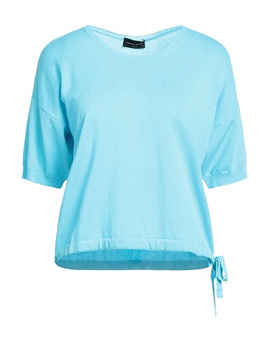 ROBERTO COLLINA Jumper Azure 90% Viscose, 10% Polyester