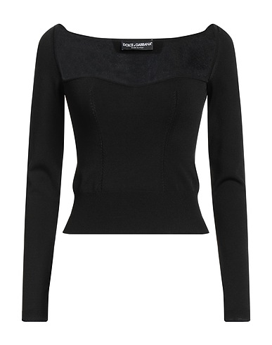 DOLCE&GABBANA Sweater Black 83% Viscose, 17% Polyester