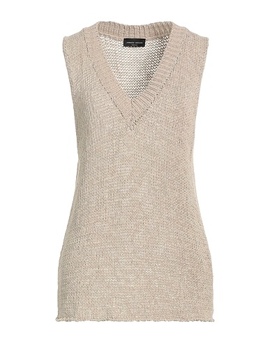 ROBERTO COLLINA Jumper Khaki 66% Cotton, 34% Polyamide