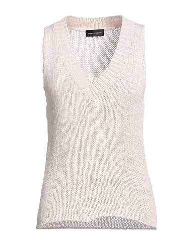 ROBERTO COLLINA Maglia Gilet Beige 66% Cotone, 34% Poliammide