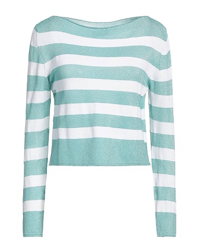 ROBERTO COLLINA Pullover Weiß 54% Viskose, 35% Baumwolle, 11% Metallisiertes Polyester