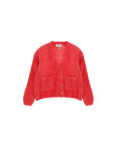 DIXIE Cardigan Maglie NB90230 Rosso 52% Acrilico, 30% Lana mohair, 10% Lana, 8% Poliammide