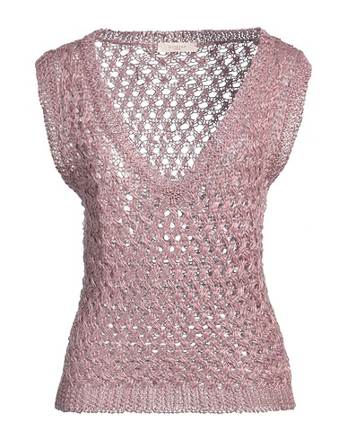 ZANONE Sleeveless sweater BY SLOWEAR Mauve 100% Linen