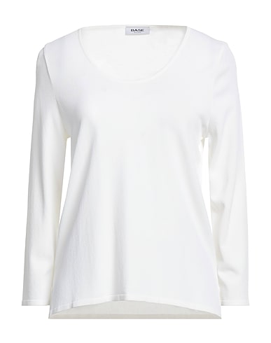 BASE MILANO Jumper White 80% Viscose, 20% Polyamide