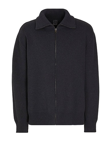 8 by YOOX Cardigan COTTON PLAIN KNIT FULL-ZIP JUMPER
 Lead 50% Cotton, 50% Recycled cotton
