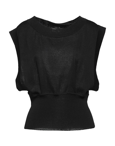 ATTIC AND BARN Sweater Black 73% Modal, 14% Linen, 13% Polyester