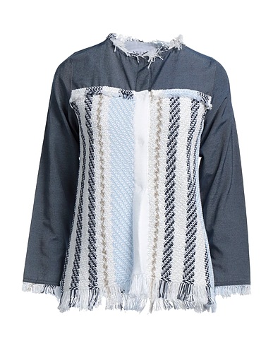 NEERA 20.52 Cardigan Slate blue 84% Cotton, 9% Acrylic, 4% Nylon, 2% Viscose, 1% Polyester