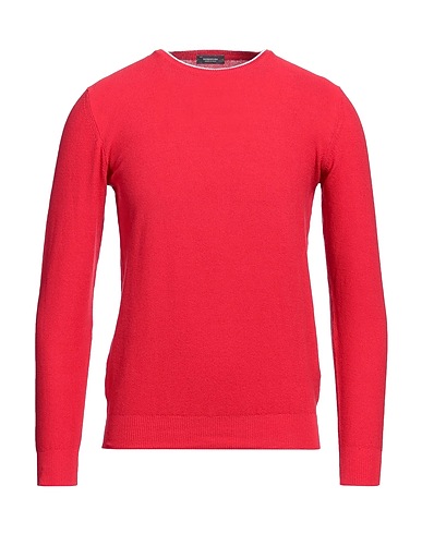 ROSSOPURO Pullover Rosso 100% Cotone