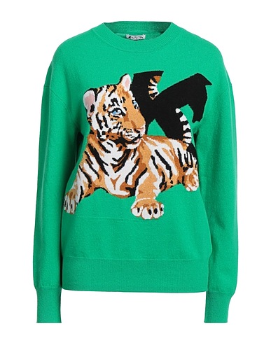 KRIZIA Pullover Verde 100% Lana, Poliammide, Cupro, Cachemire