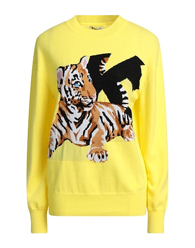 KRIZIA Pullover Giallo 100% Lana, Poliammide, Cupro, Cachemire