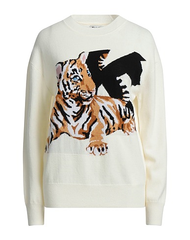 KRIZIA Jumper White 100% Wool, Polyamide, Cupro, Cashmere