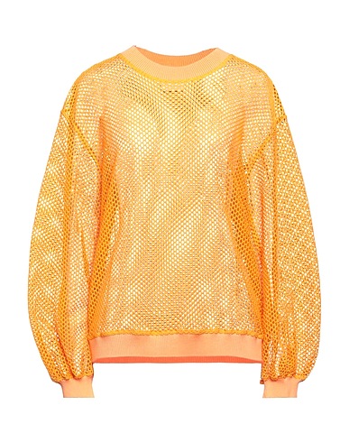 FORTE_FORTE Jumper Orange 94% Cotton, 6% Elastane