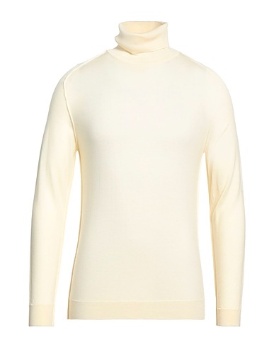MACCHIA J Polo neck Ivory 100% Merino Wool