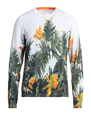 SUN 68 Pullover Weiß 100% Baumwolle