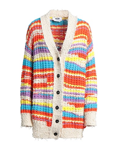 MSGM Cardigan Ivory 94% Cotton, 6% Polyamide