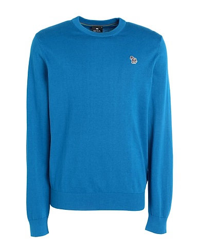 PS PAUL SMITH Pullover Azzurro 98% Cotone organico, 2% Nylon