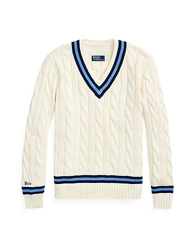 POLO RALPH LAUREN Jumper Ivory 100% Cotton