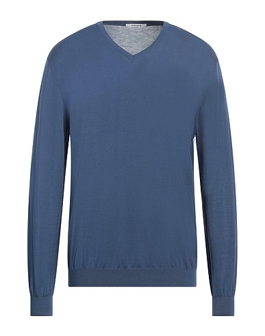 KANGRA Jumper Slate blue 60% Silk, 40% Cotton