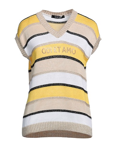 ODI ET AMO Sweater Yellow 78% Viscose, 11% Metallic Polyester, 11% Polyamide