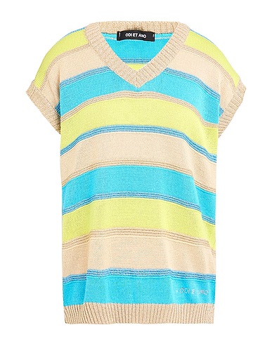 ODI ET AMO Jumper Light green 78% Viscose, 11% Metallic Polyester, 11% Polyamide