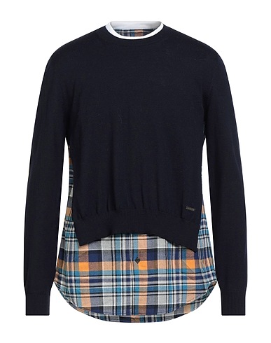 DSQUARED2 Sweater Midnight blue 100% Wool, Cotton, Virgin Wool