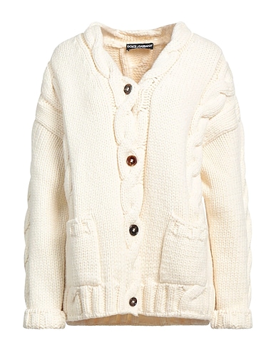DOLCE&GABBANA Cardigan Ivory 70% Wool, 30% Polyamide
