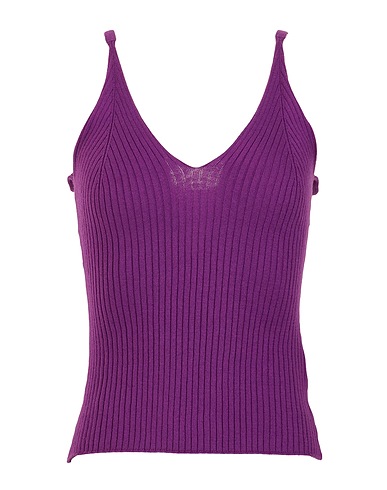 8 by YOOX Top RIB KNITTED TANK TOP 70% Cotone organico, 20% Poliammide riciclato, 10% Seta