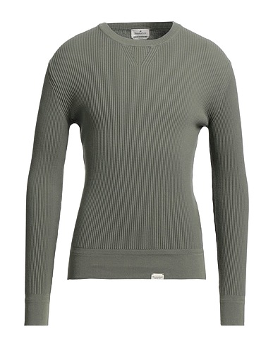 BROOKSFIELD Jumper Military green 100% Cotton