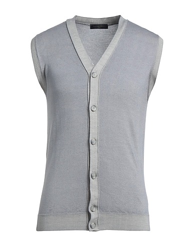 DANIELE FIESOLI Cardigan Grigio 100% Lana Merino