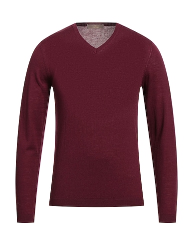 CRUCIANI Jumper Burgundy 70% Wool, 30% Cashmere