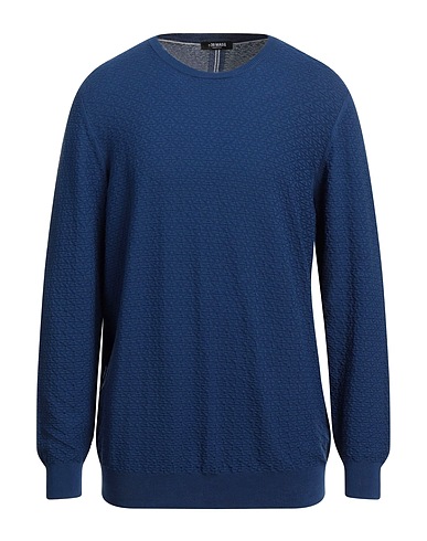 +39 MASQ Pullover Blau 100% Baumwolle