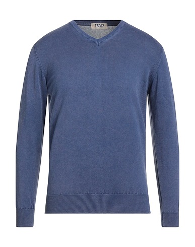 TSD12 Pullover Bleu pétrole 100% Coton