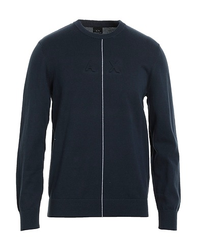 ARMANI EXCHANGE Pullover Marineblau 100% Baumwolle, Polyamid, Elastan
