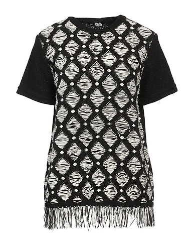 KARL LAGERFELD Jumper Black 75% Cotton, 25% Polyester