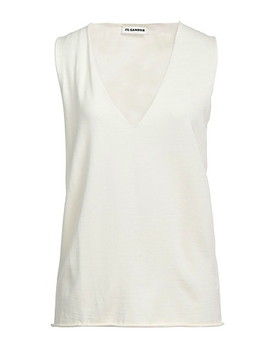 JIL SANDER Jumper Ivory 100% Virgin Wool