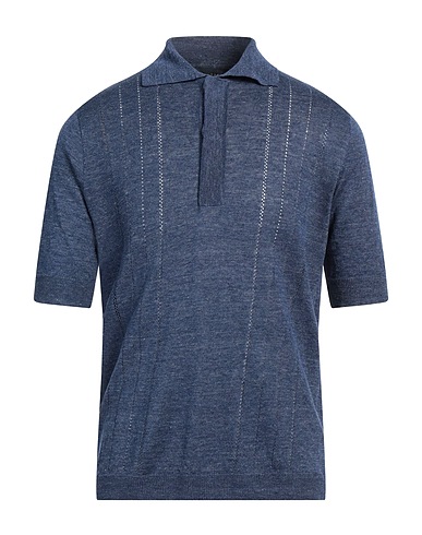 LARDINI Pullover Bleu pétrole 100% Lin