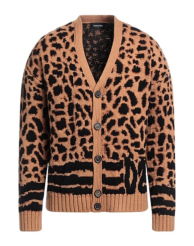 DSQUARED2 Cardigan Camel 100% Cotton