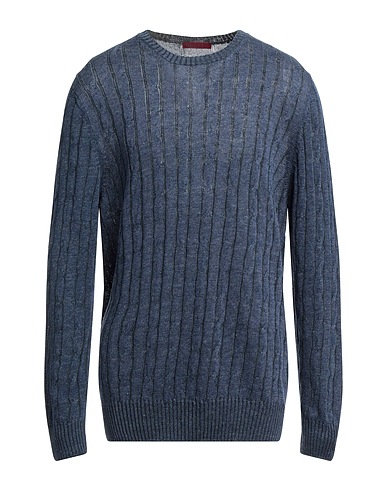 FRANK RUDOLF Pullover Taubenblau 100% Leinen
